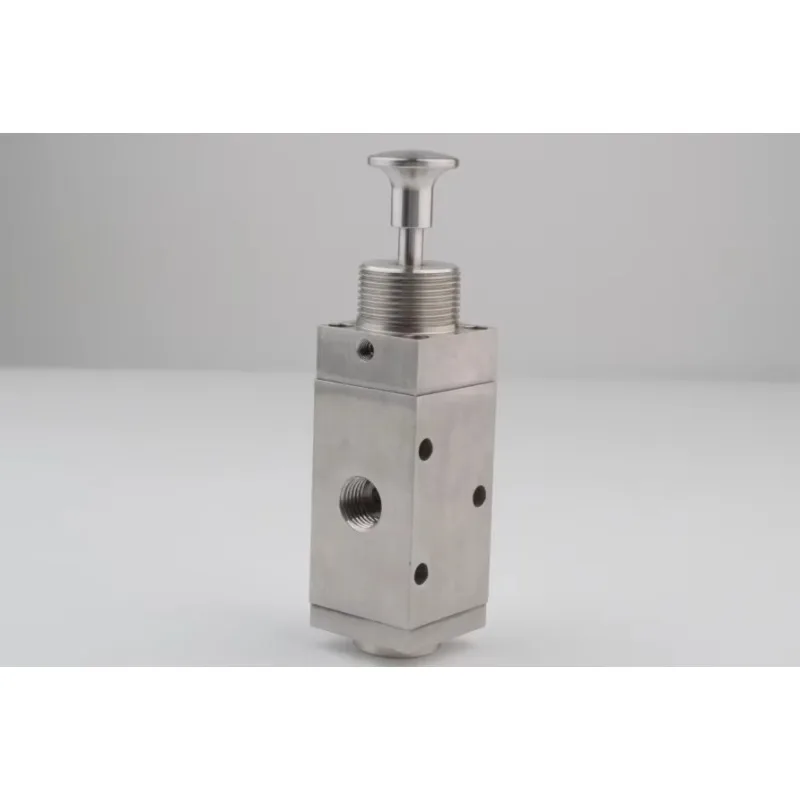 SUS316 STB سلسلة 3 منافذ NPT1/4 أجزاء هوائية صمام ميكانيكي من الفولاذ المقاوم للصدأ