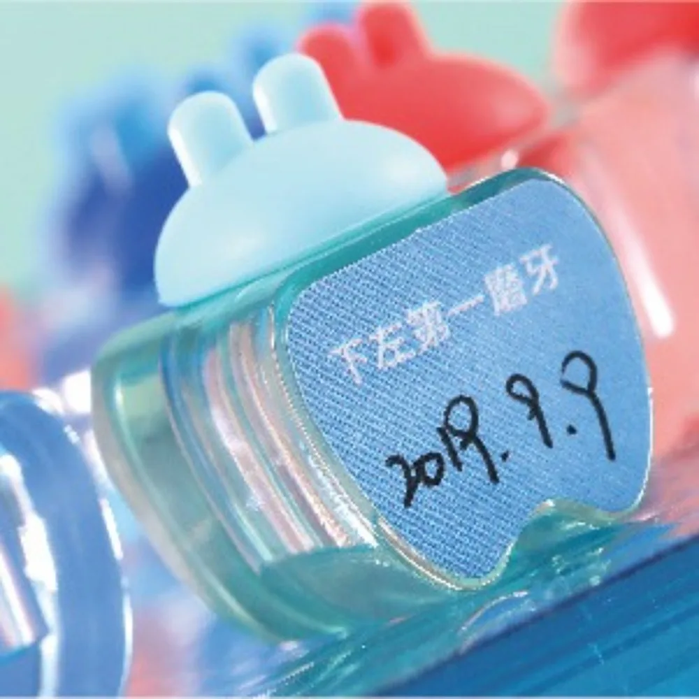 صندوق خشبي فردي لأسنان الطفل، مجموعة شعر كرتونية، صندوق تخزين منظم لأسنان الحليب، هدايا لطيفة، علبة أسنان الثدي