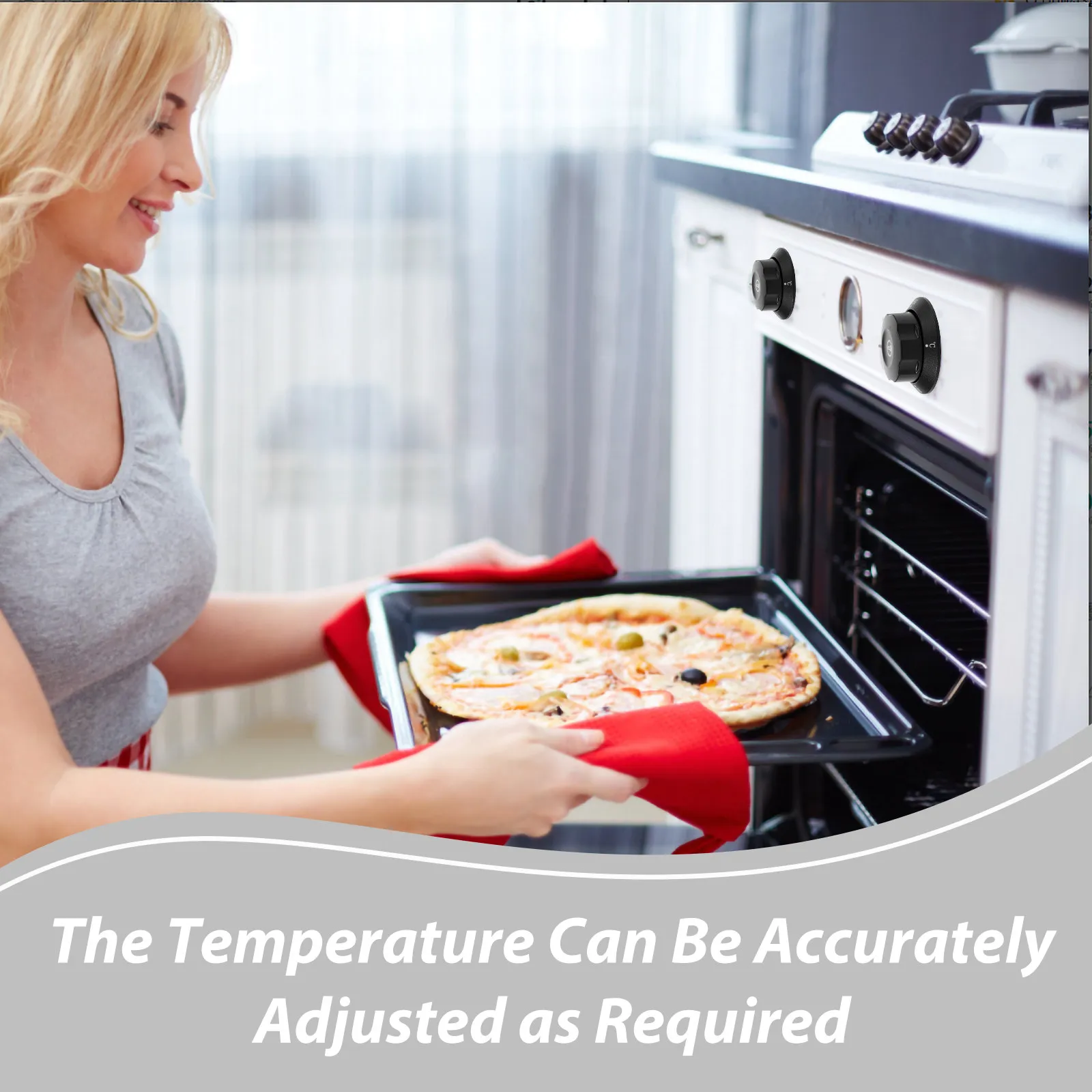 Range Control Knob Replacement Thermostat Oven Knob Heat Resistant Fryer Thermal Control Saving Fryer Accessory
