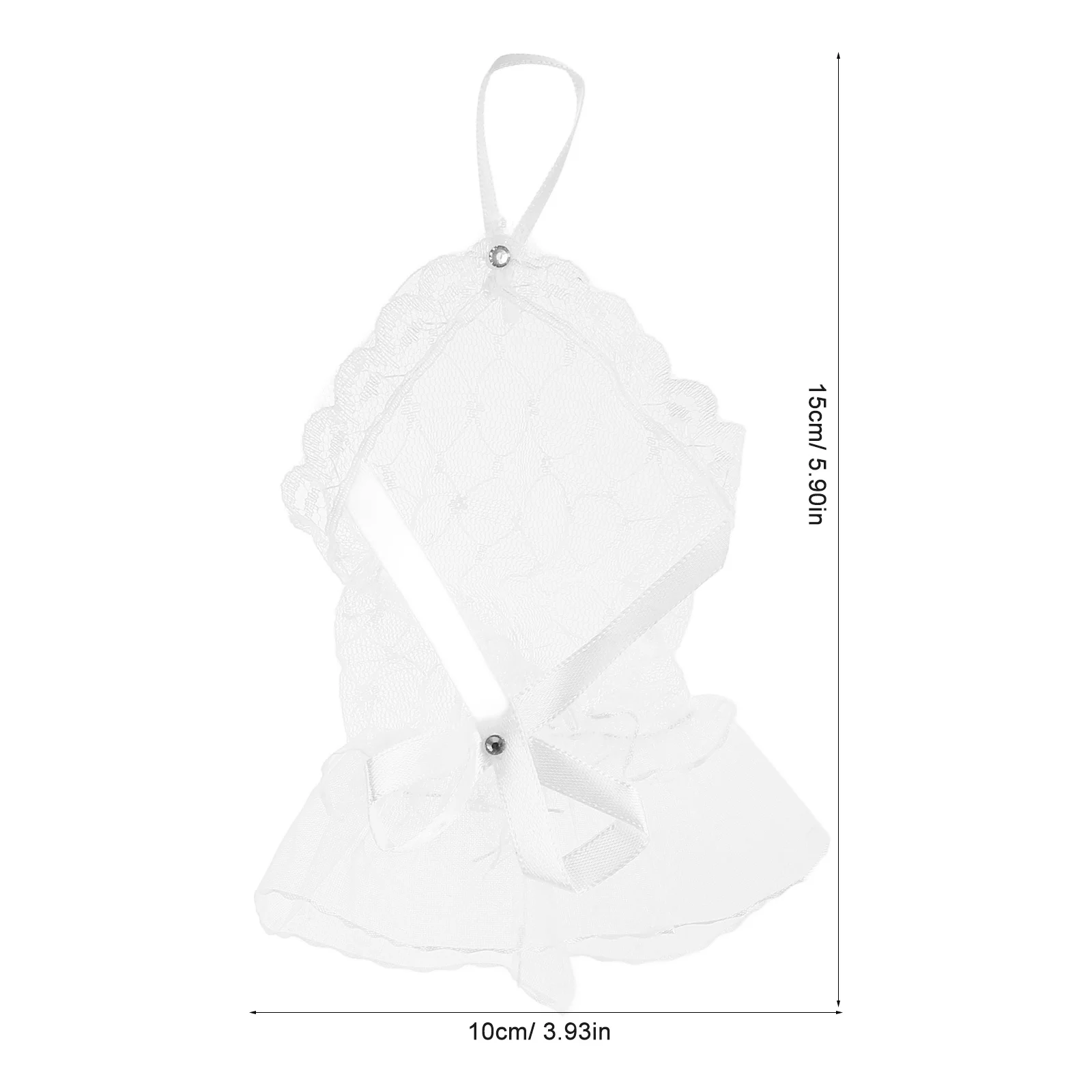 Guantes de encaje sin dedos para mujer, guantes blancos de malla transparente con lazo y diamantes de imitación, guantes de novia para boda, accesorios para fiesta de té para damas de honor