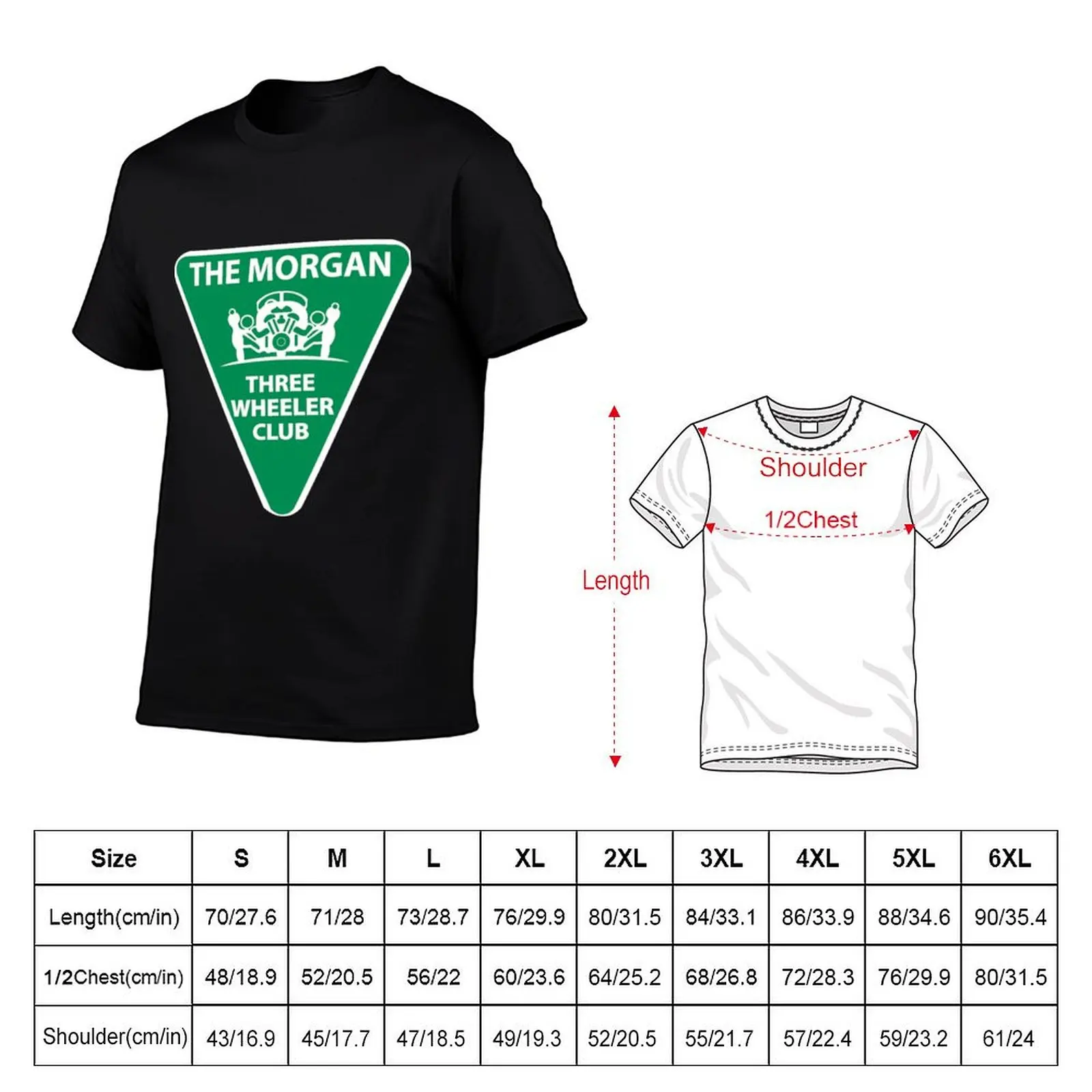 MORGAN THREE WHEELER CLUB T-Shirt Plus Size Non-Shrink T-Shirt
