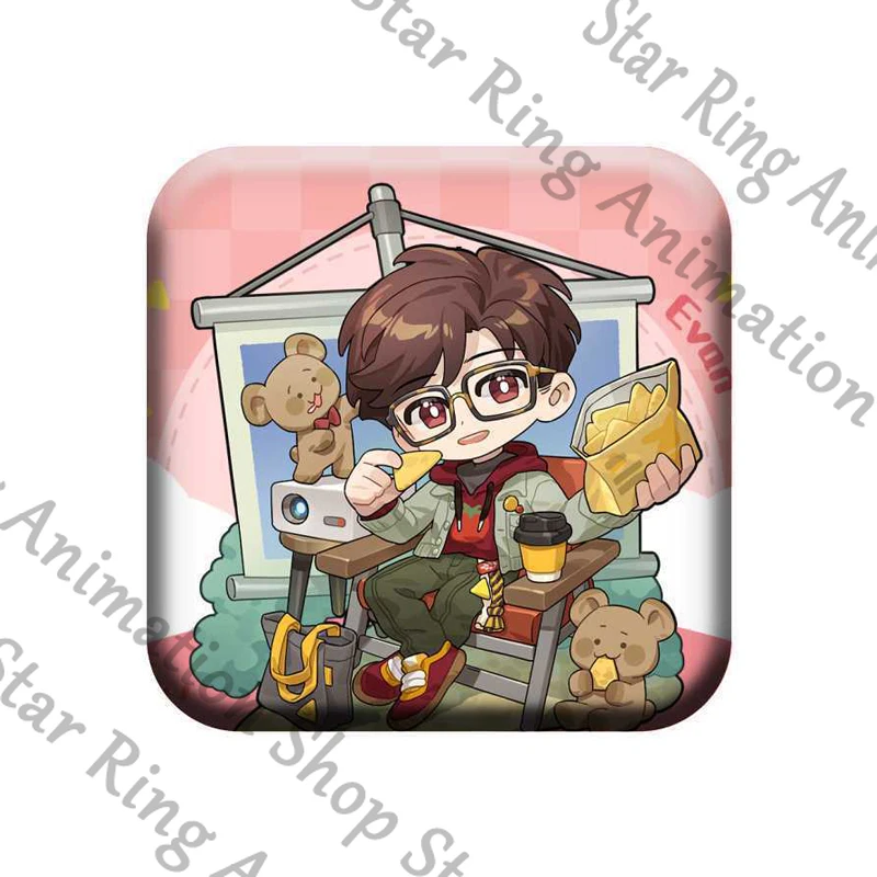 Luz y noche Evan Osborn Charlie Sariel Jesse insignia de Anime emblema acrílico colgante de papel de colores Cospaly regalo de dibujos animados decorar