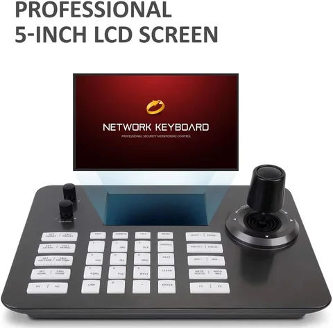 SMTAV 4D Joystick Network PTZ Controller PoE Powered IP Keyboard Controller ONVIF Compatible for PTZ IP Cameras Video Conference