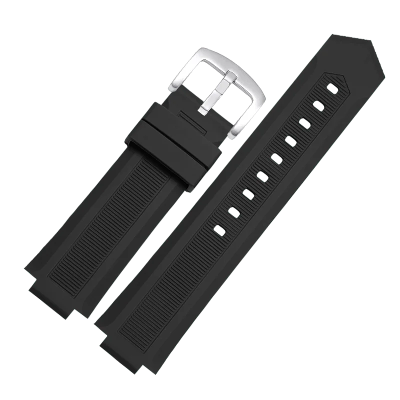 For Timex watchband T2N721 T2N720 TW2T76500 24x16mm Convex silicone rubber watch strap Sports replacement wristband