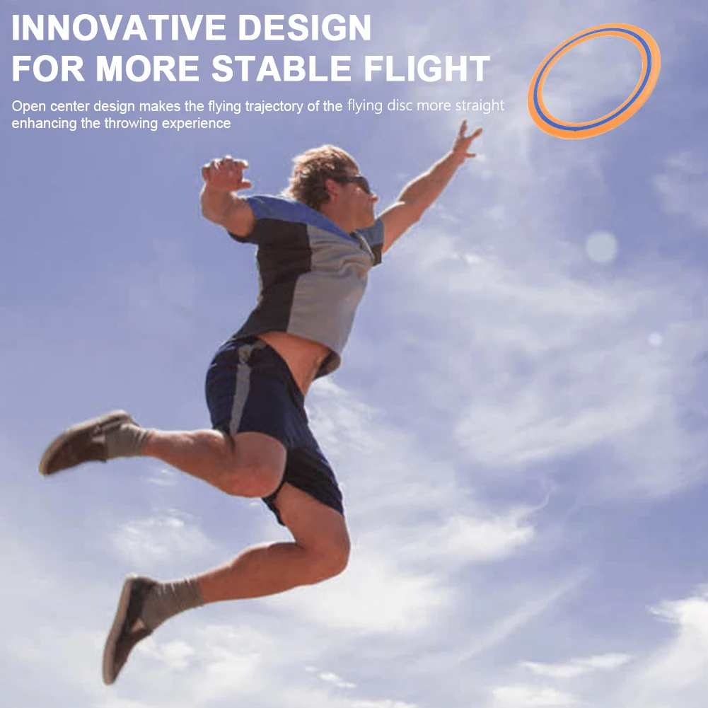 25cm Flying Disc Portable Sports Play Discs Versatile Throwing Catching Disc Outdoor Flying Disc for Beach Backyard