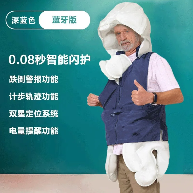 Elderly Anti-Fall Airbag Vest, Inflatable Fall Protection Waistcoat for Seniors, Household Wearable Anti-Collision Safety