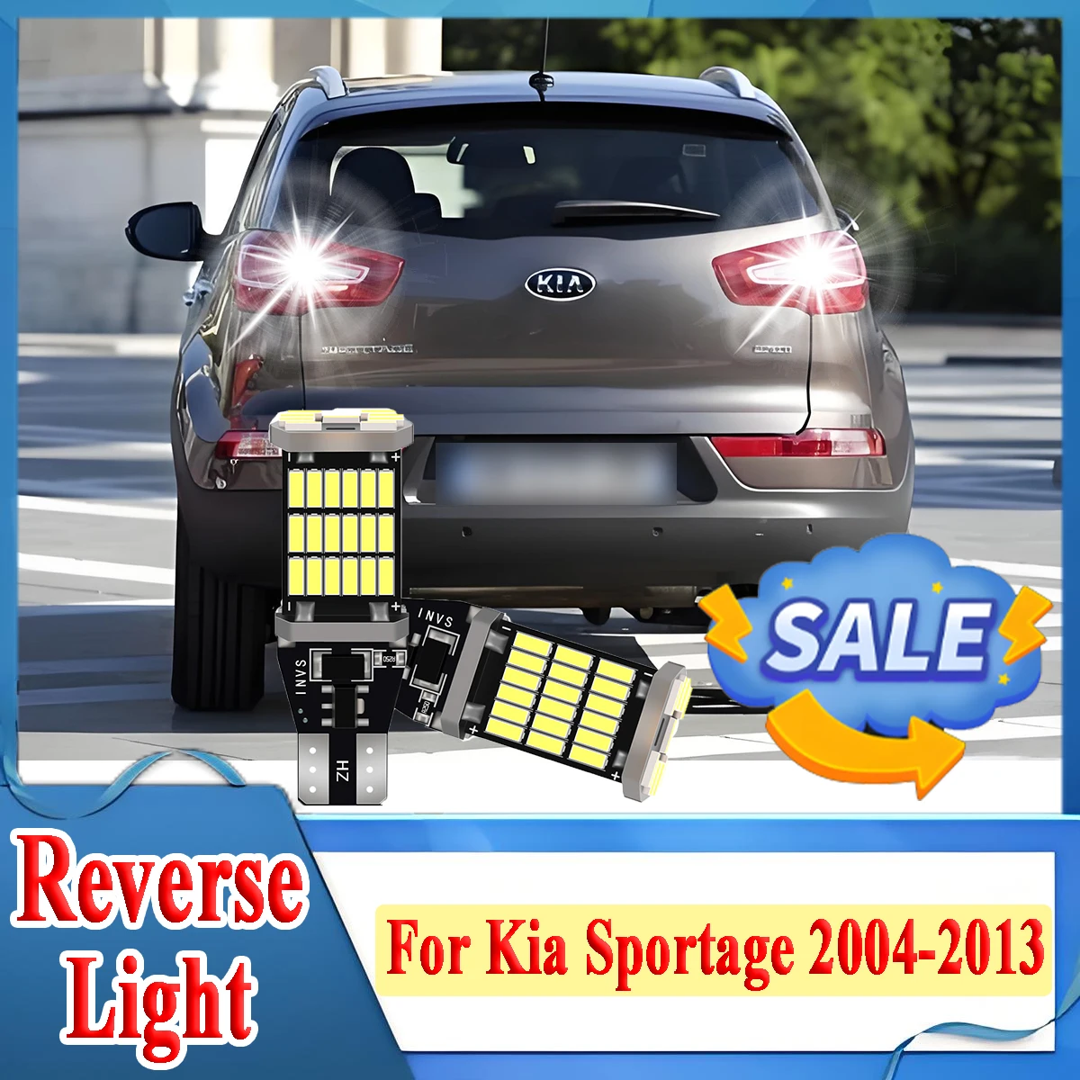 

2 шт. T15 W16W 921 Canbus автомобильный светодиодный фонарь заднего хода для Kia Sportage 2004 2005 2006 2007 2008 2009 2010 2011 2012 2013 резервная лампа