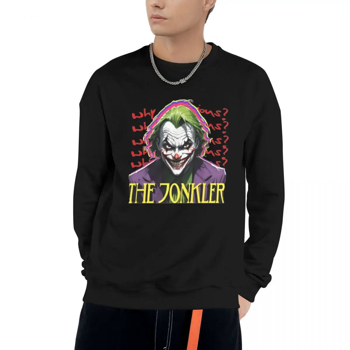 Art The Clown Terrifier 2024 New Spring and Autumn Cotton Blend Sweatshirt Casual Sport Design Round Neck Pullover