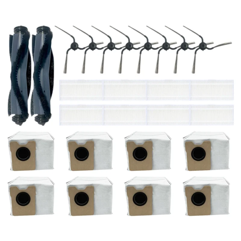 A74G-26 قطعة ل Eufy C10 جهاز آلي لتنظيف الأتربة اكسسوارات عدة فرشاة رئيسية فرشاة جانبية فلتر Hepa كيس لجميع الغبار استبدال جزء
