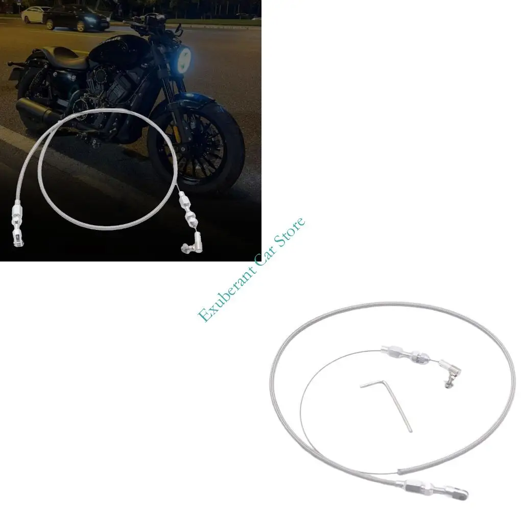 

H3CE Гибкая плетеная тормозная линия из нержавеющей стали с износостойкой намоткой, длина 36 дюймов, универсальная высокая