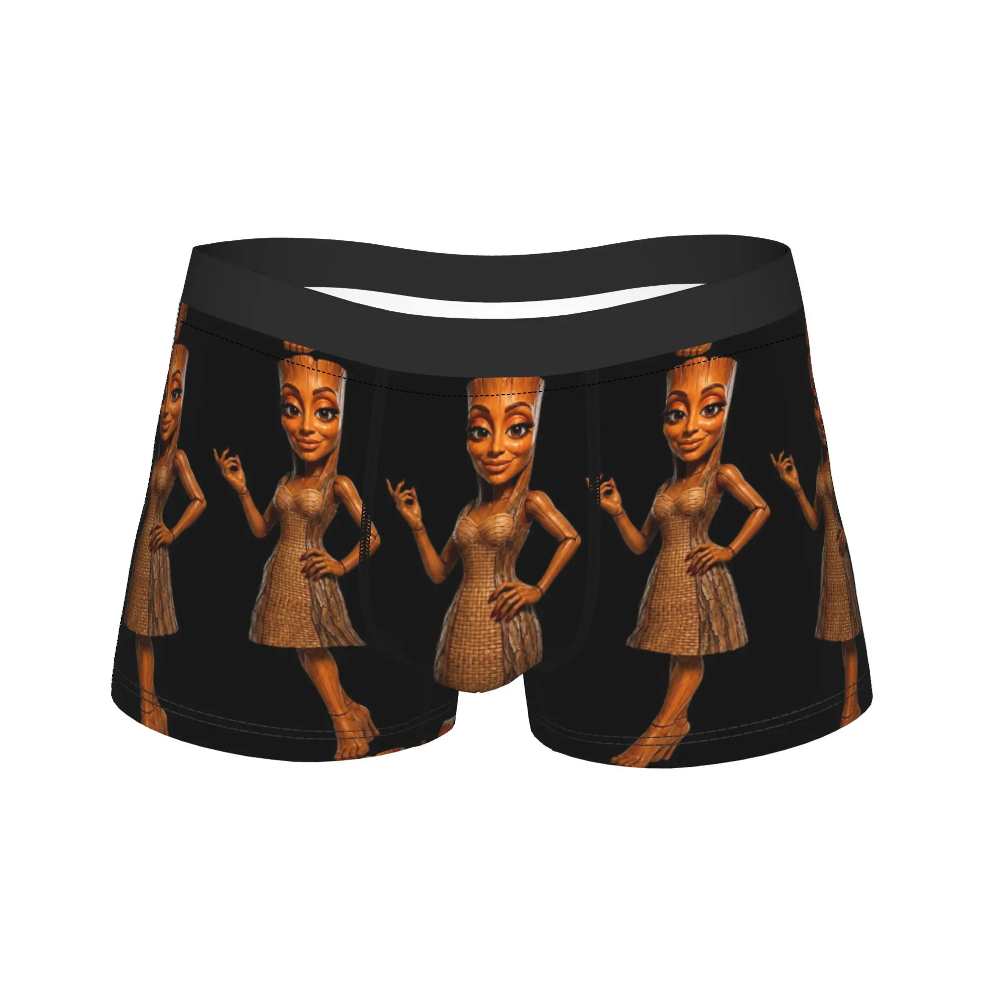 Tung Tung Tung Sahur Female Wife Underwear  Men Boxer Brief Comfortable Boxershorts Quality Pattern Large Size Underpants