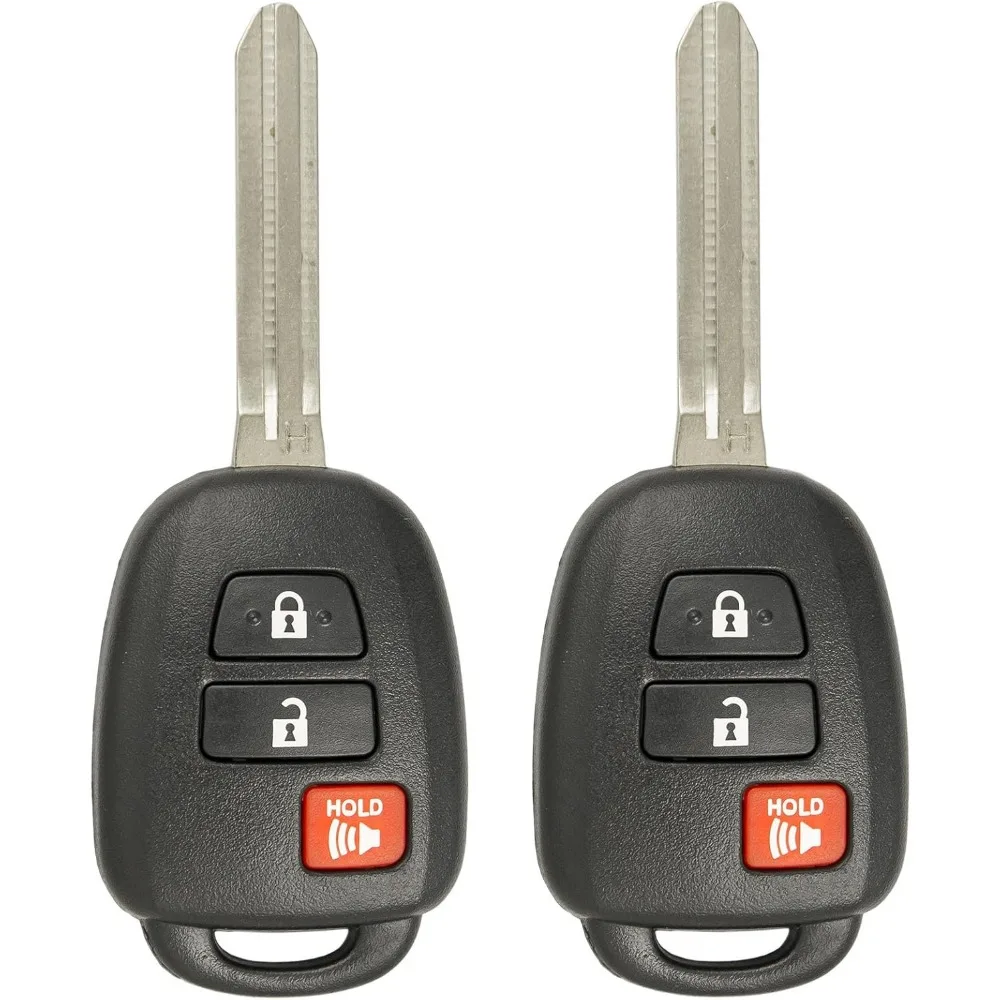 

Replacement for Keyless Entry Remote Head Key Fob Select Toyota Rav4 Highlander Tacoma GQ4-52T 89071-0R040 (2 Pack)