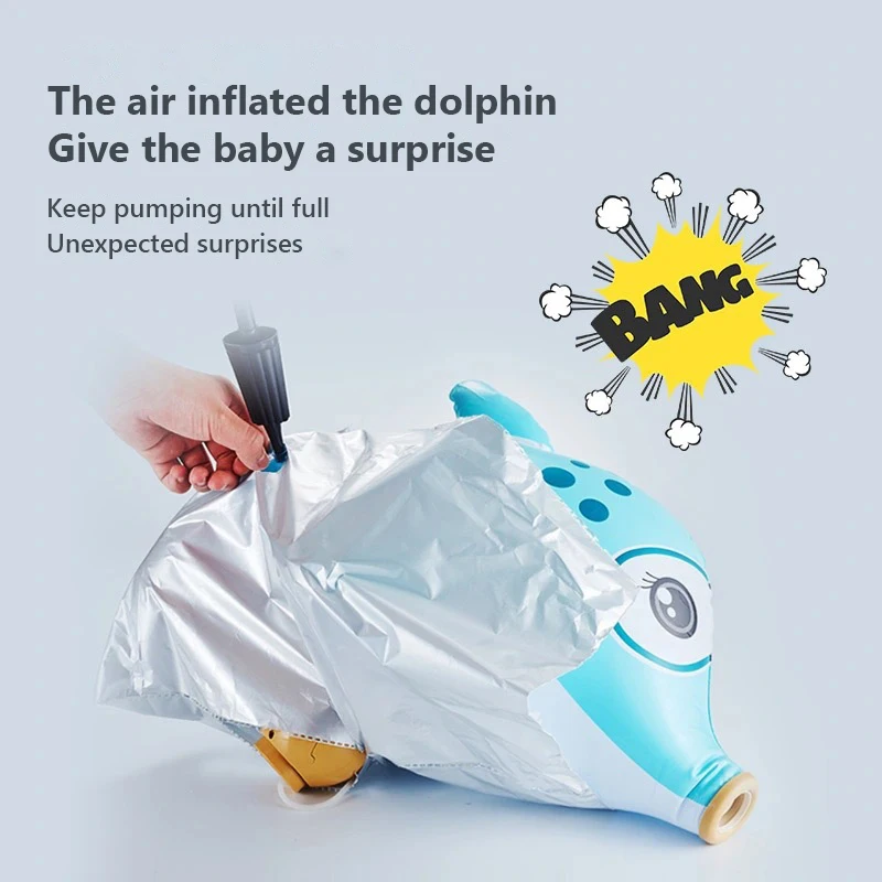 Inflatable Toy Automatic Bubble Gun Handheld Dolphin Soap Maker Bubble Machine Summer Outdoor Toys for Kids Children's Day Gift