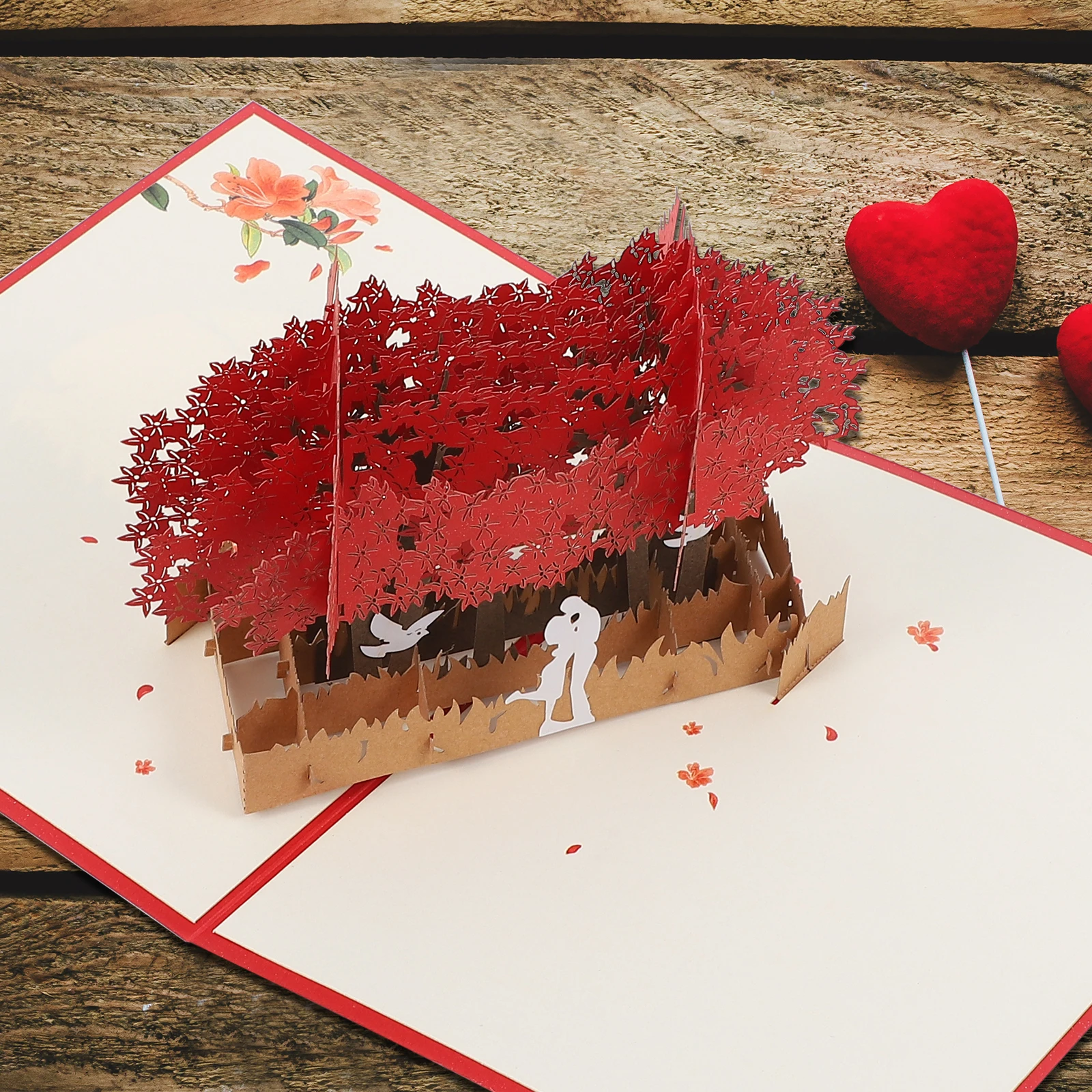 

3D поздравительные открытки с любовью, подарки на день Святого Валентина, H-made, бумажные карты, канцелярские принадлежности, всплывающие открытки в форме сердца для влюбленных