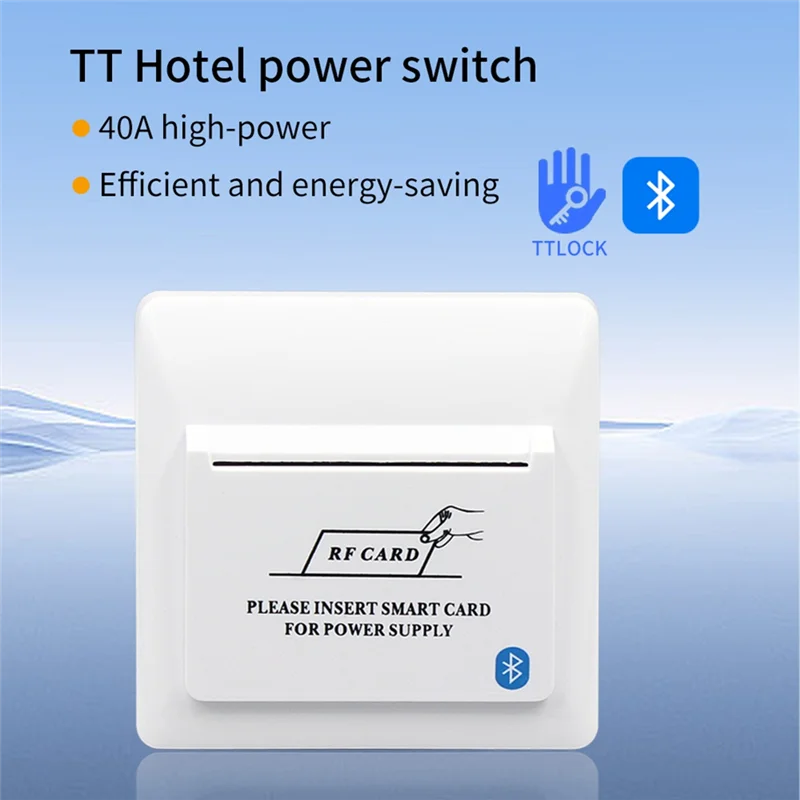 ABJF-TTLOCK Tthotel ประหยัดพลังงาน Power Saver Switch RFID 13.56 Mhz การ์ด App Control สําหรับโรงแรม Apartment ประหยัดพลังงาน