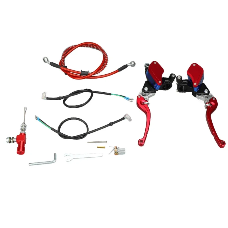 

Hydraulic Brake Pump Clutch Kit 22mm Handlebar Modified Master Cylinder Reservoir Kit Gear Adjustable For Off Road Motorbike