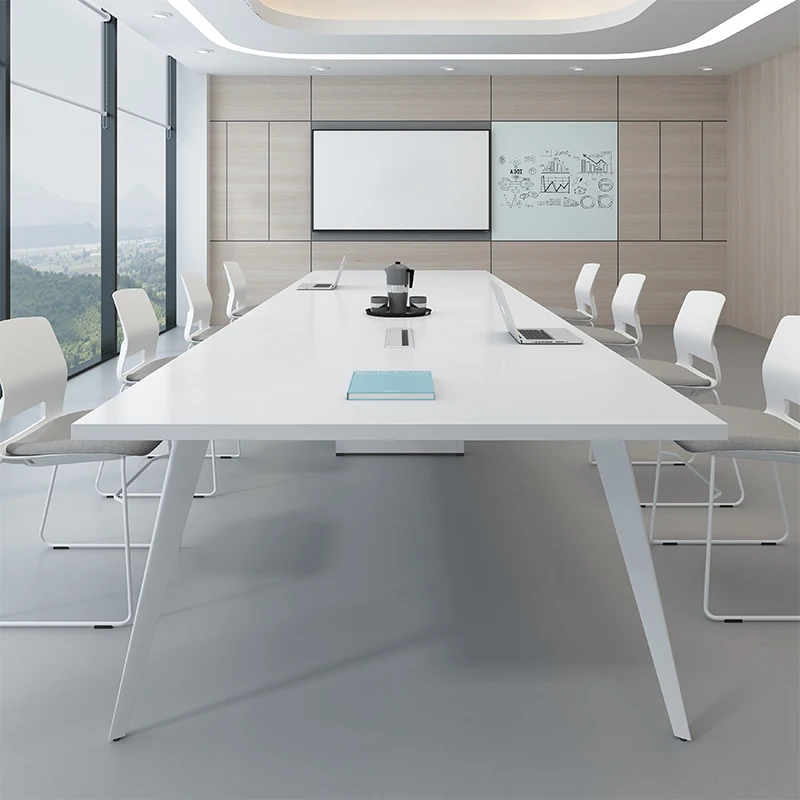 Wooden Modern Standing Decoration Office Desk Long Large Office Desk Conference Reception Multifunctional Tavolo Home Furniture