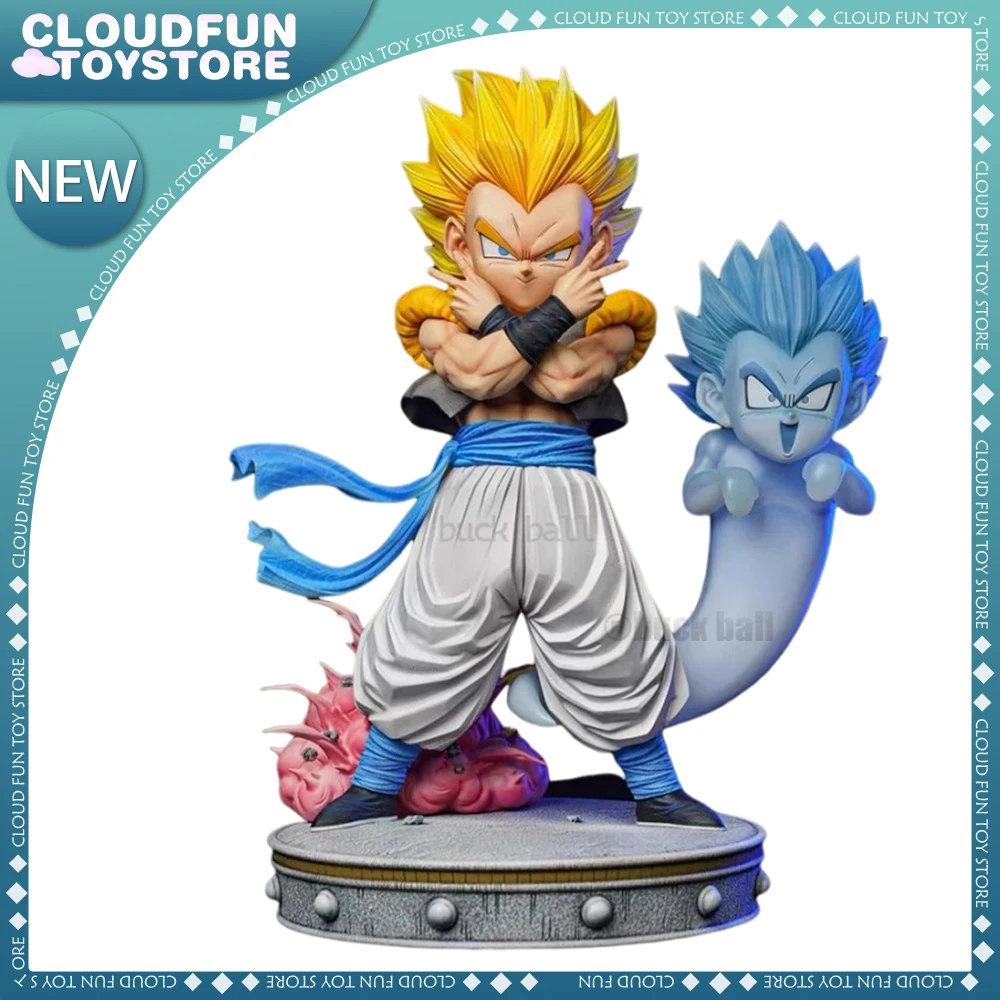 Dragon Ball Figure Gotenks Figure Super Saiyan Gotenks Figure Ghost Squad Model Statue Doll Collection Desk Decora Toy Boy Gifta