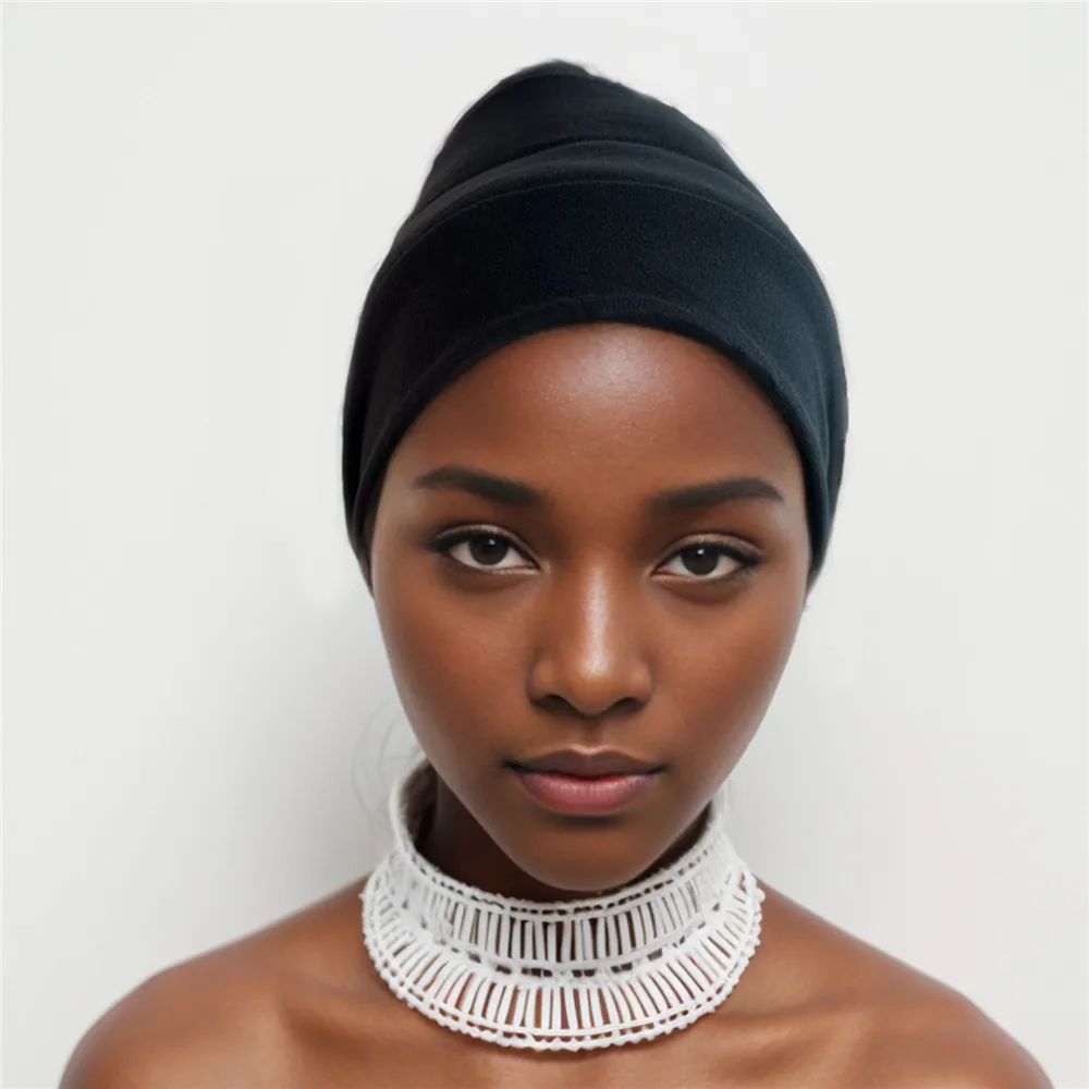 Turbans Volumiser Lightweight Under Scarf Bonnet Black Turban Lifter Underneath Turban Lift