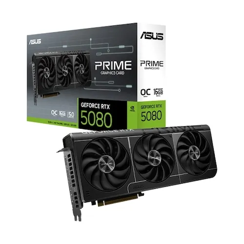 الموزع الرسمي المحلي الأصلي Asus Prime Geforce Rtx 5080 Oc D7 16Gb Daewon Cts