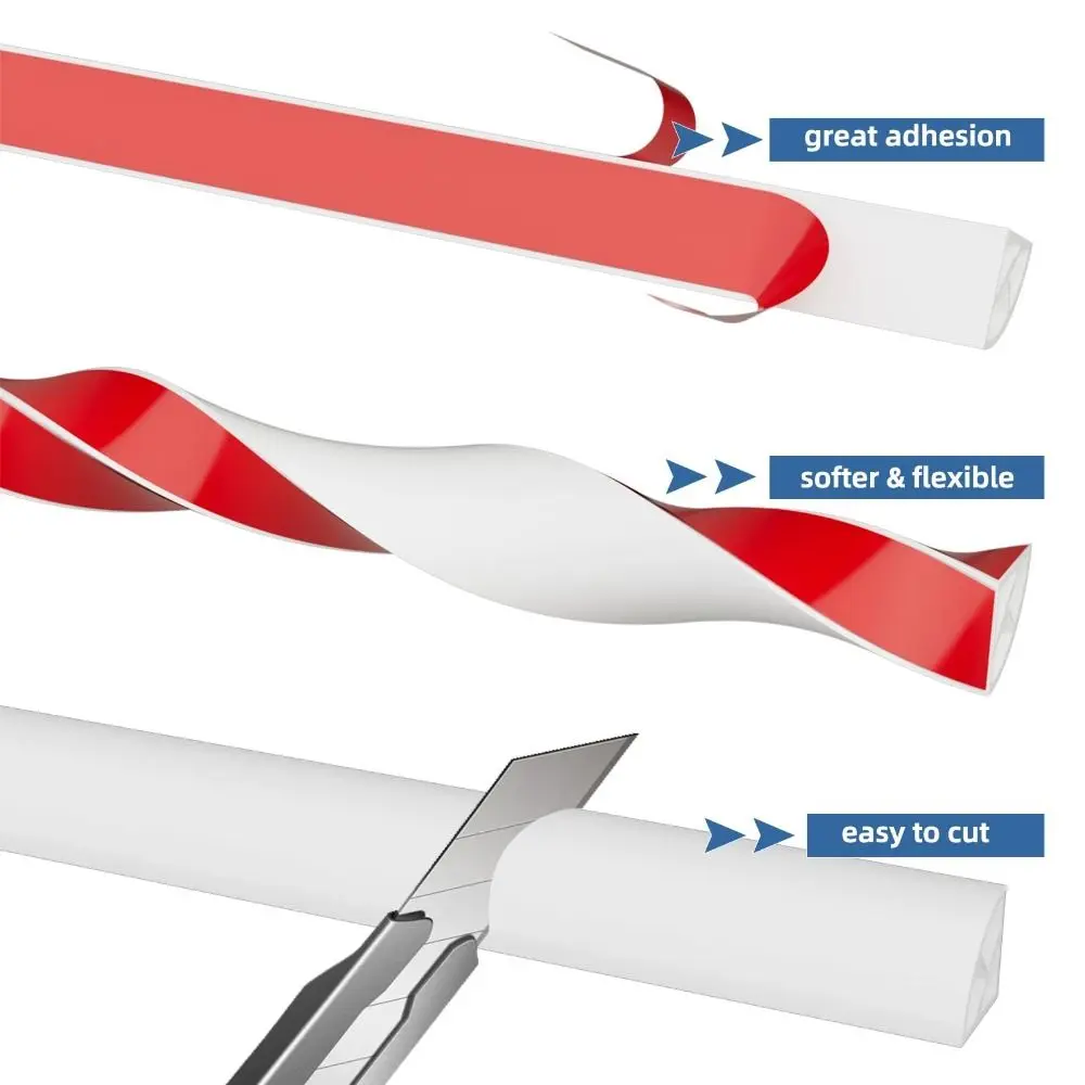 قشر وعصا ربع قالب دائري جدار الزاوية حماية ذاتية اللصق اللوح تقليم مرنة انحناء الطابق صب الأحذية #6