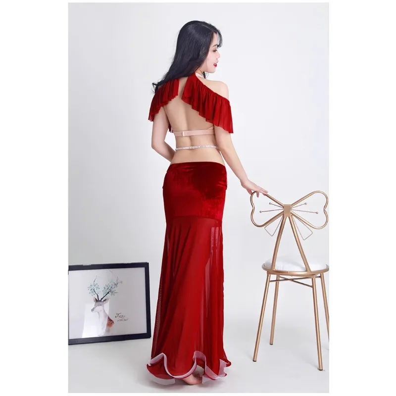 Maßgeschneiderte Bauchtanz-Kostüme 2025, neue orientalische Uhr, Performance-Übungskleidung, weibliche Anfänger, sexy Erwachsene