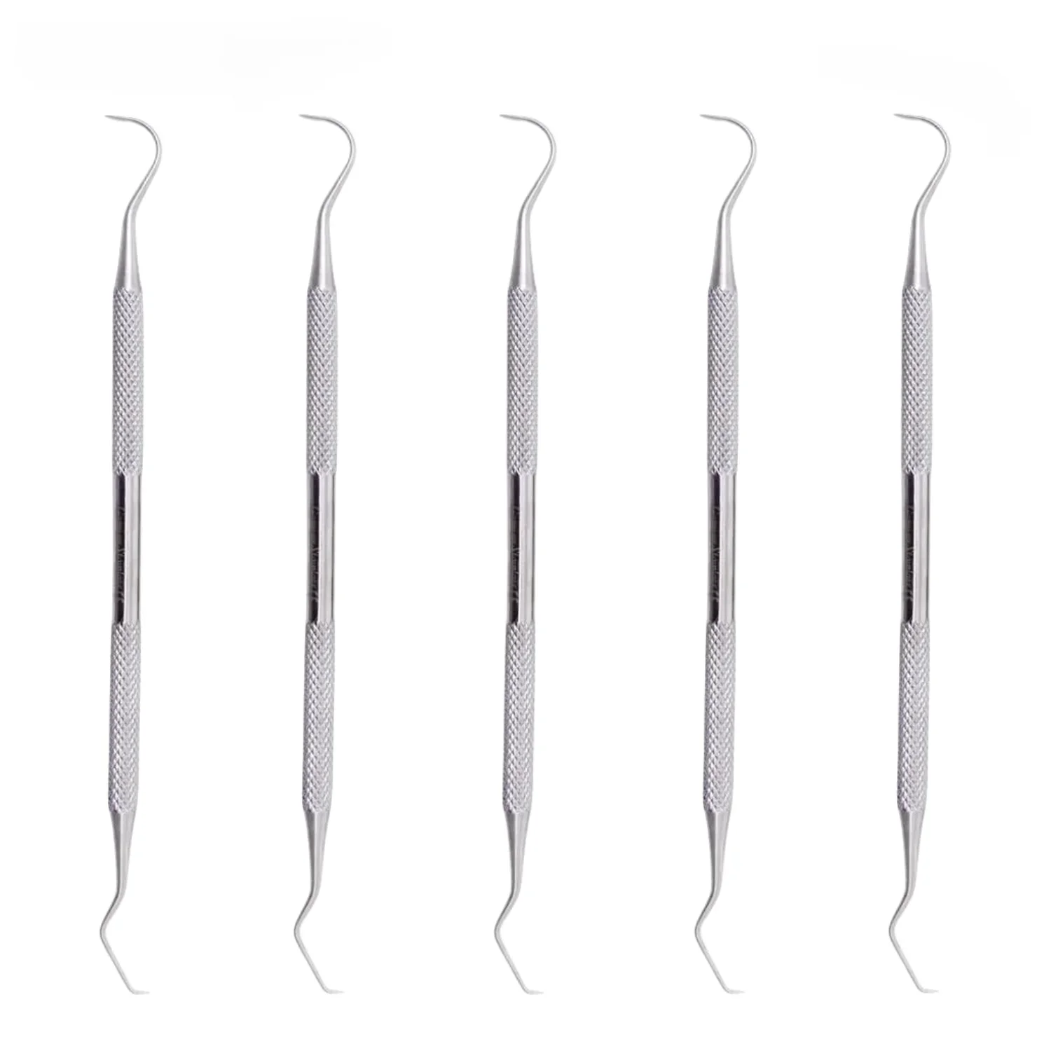 1/5/10Pcs Double Ends  Stainless Steel Teeth Clean Hygiene Explorer Probe Hook Pick Dentist Tartar Scraper Remover Tooth Care