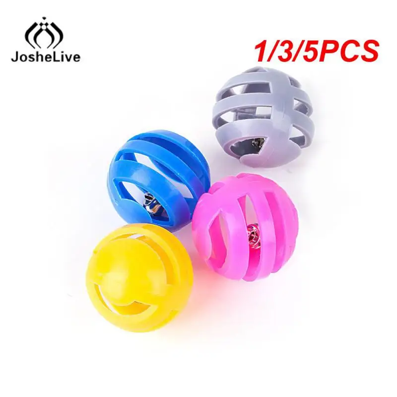 1/3/5PCS Random Color Ball Durable Beautiful Cat Supplies Low-voltage Bell Ball Cat Toys Environmental Friendly Fashionable