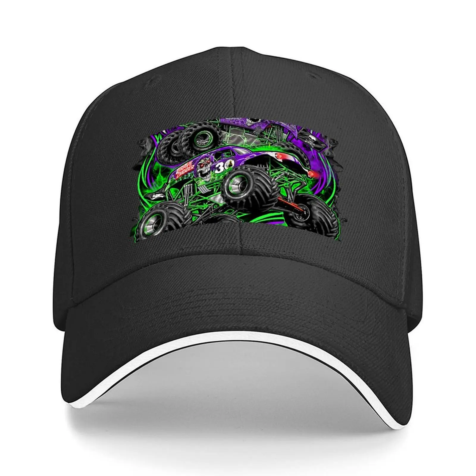 

monster jam grave digger monster truck Art Fans Baseball Cap Unique hats Snapback Cap Sunhat cute Men Caps Women's