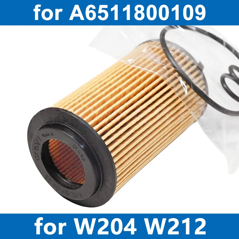 1/6/10PCS Car Oil Filter A6511800109 For W176 A180 W246 B200 W204 W205 C200 W212 E220 GLA200 GLC220 GLK CLA/S B906 Engine OM651