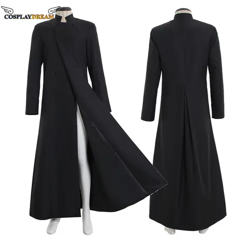 Masculino duplo breasted ministro coro casmeia robe clero pulpit longo robe casmeia clero vestimenta homem blusão