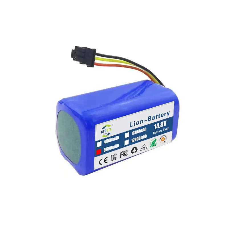 New 14.4V 2800mAh Li-ion Battery Pack For 360 C50 Robot Vacuum Cleaner Part