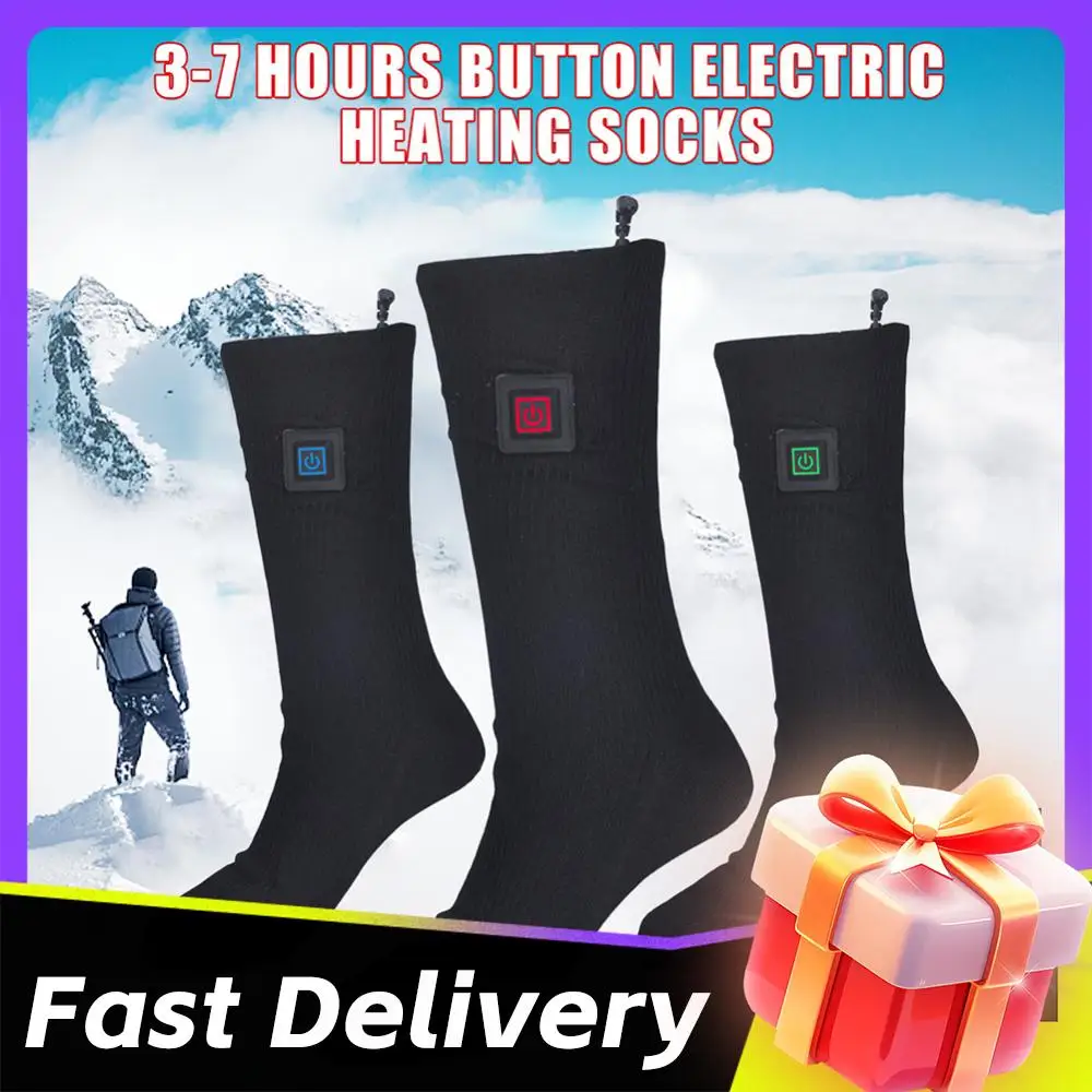 جوارب ذكية ساخنة للجنسين جوارب حرارية خارجية جوارب شتوية للتدفئة سريعة جوارب دافئة مقاومة للبرودة جورب تزلج (بدون بطارية) #4