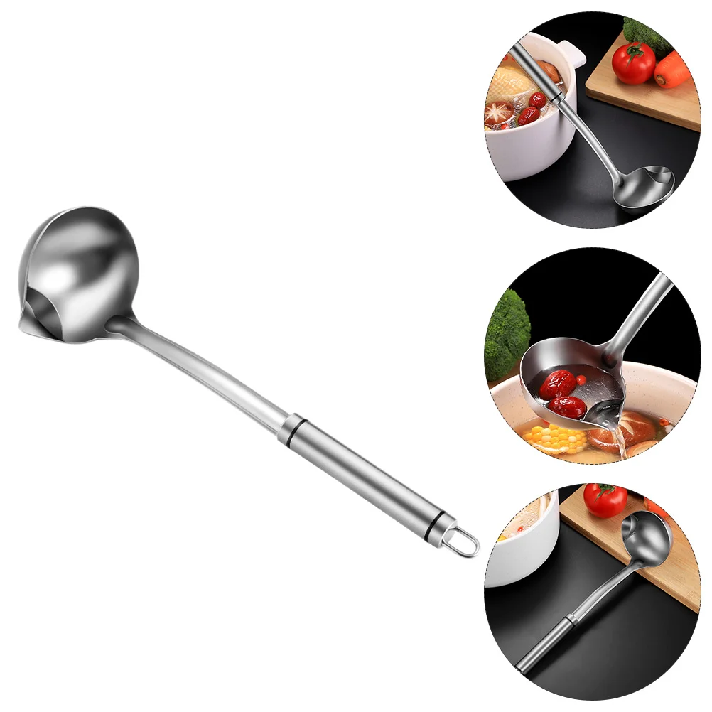 

Stainless Steel Oil Filter Spoon Soup Separator Skimmer Kitchen Colander Gadget