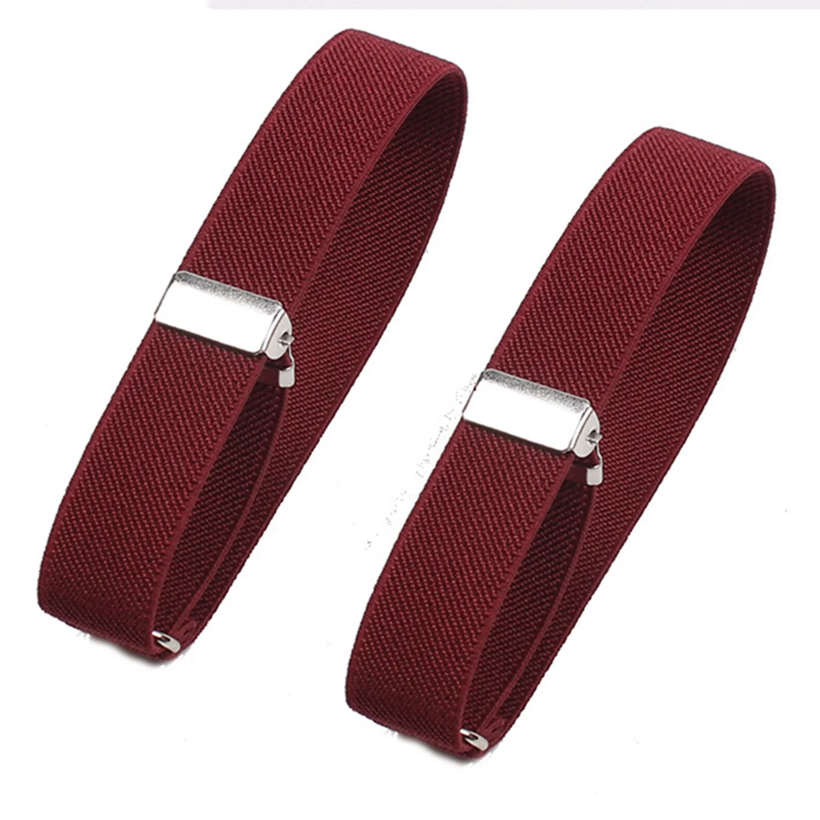 Women Men Fashion Adjustable Arm Cuffs Bands for Party Wedding Clothing Accessories One Pair Elastic Armband Shirt Sleeve Holder