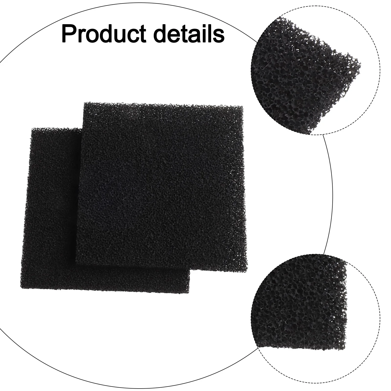 130*130*10MM Carbon Filter Sponge Filter Sponge Pack Environmentally Friendly Acid-resistant Deodorizing Filter