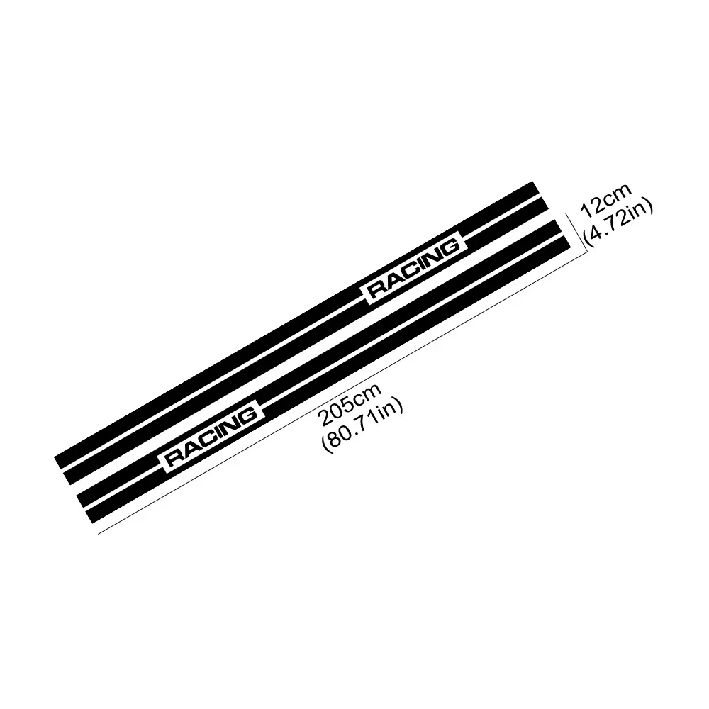 

For BMW 1 Series E82 E87 E88 F20 F21 F70 E81 F40 2PCS Car Side Door Stickers Vinyl Film Decals Racing Stripes Auto Accessories