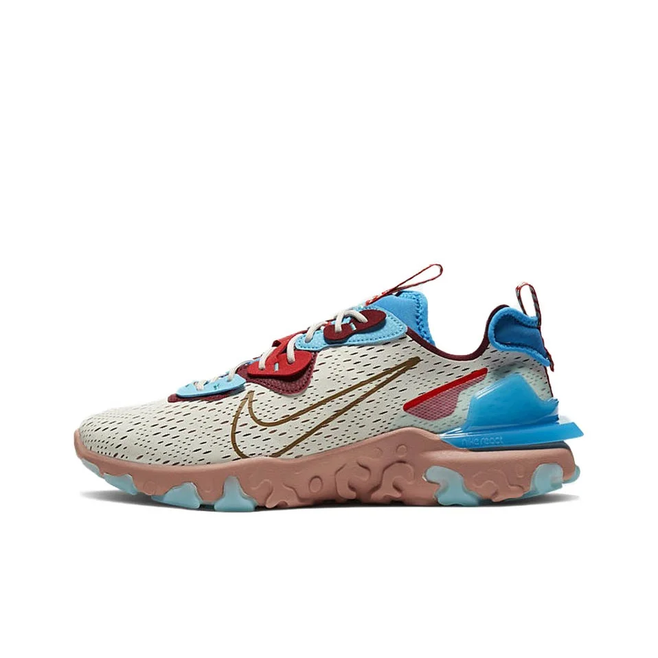 Nike React Vision Running Shoes Men's Low Top Desert Yellow CD4373-001