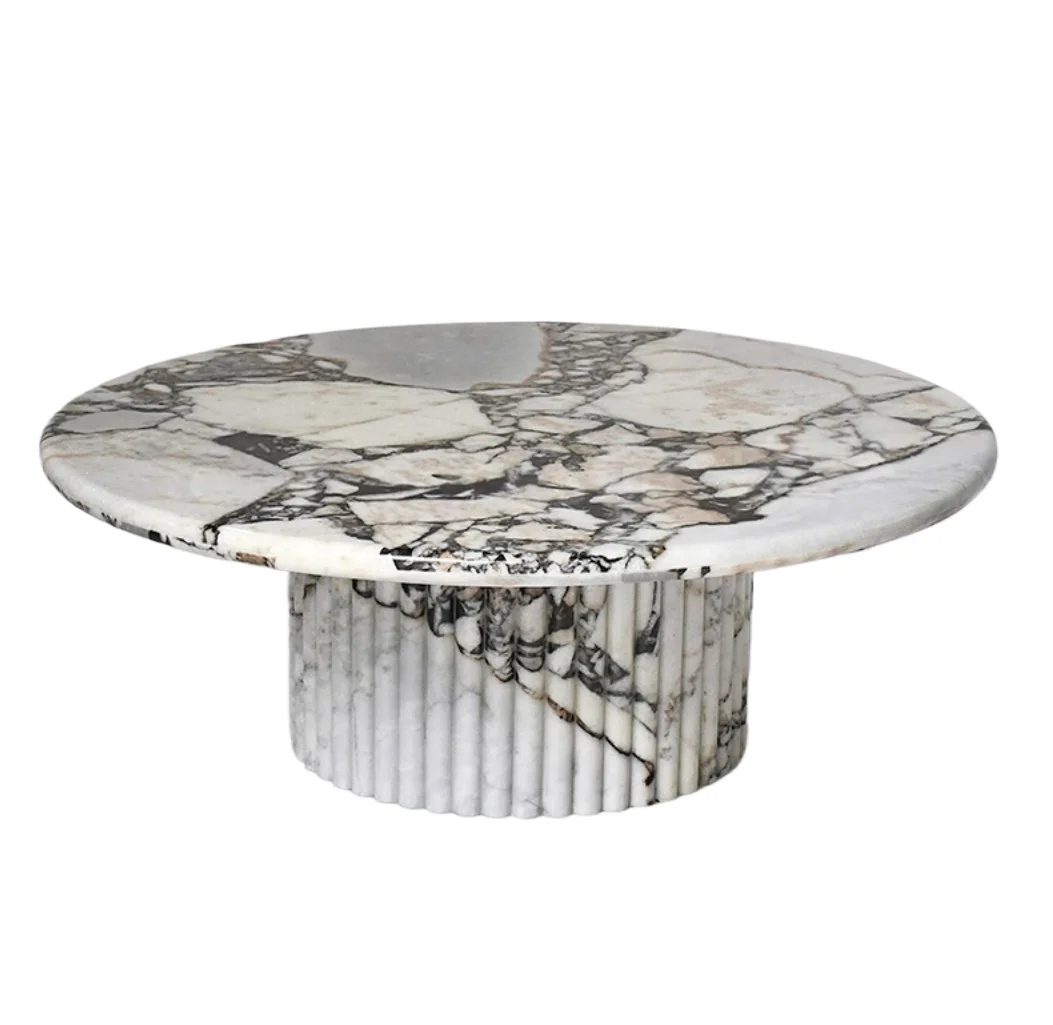 Modern luxury custom modern marble sofa table, elegant coffee table and coffee table, suitable for hotel living rooms