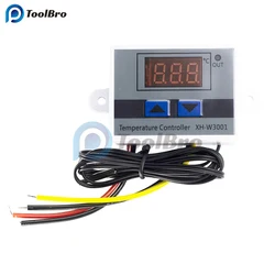 W3001 Water Cooler Temperature Controller Regulator 12V 110V 220V Fridge Incubator Fan Thermostat Switch Heating Cooling Sensor