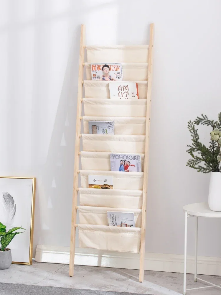 Small bookcase ultra-thin narrow floor seam wall shelf bedside books and periodicals picture book storage rack magazine storage