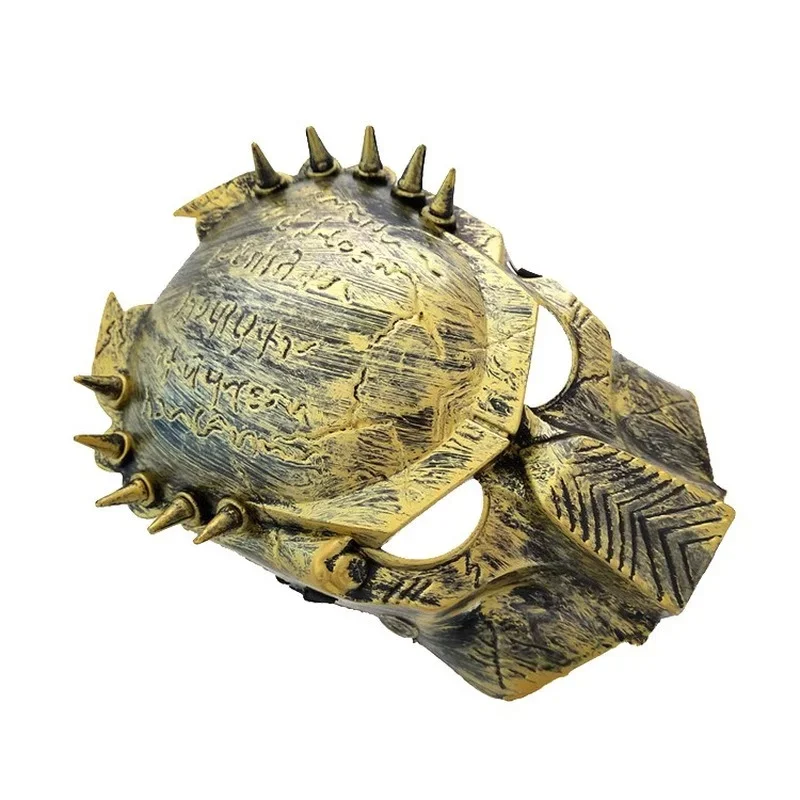 قناع صياد أجنبي للحيوانات المفترسة تأثيري ، قناع الرعب ، الذئب الوحيد ، برشام الحديد المفاجئة ، هالوين