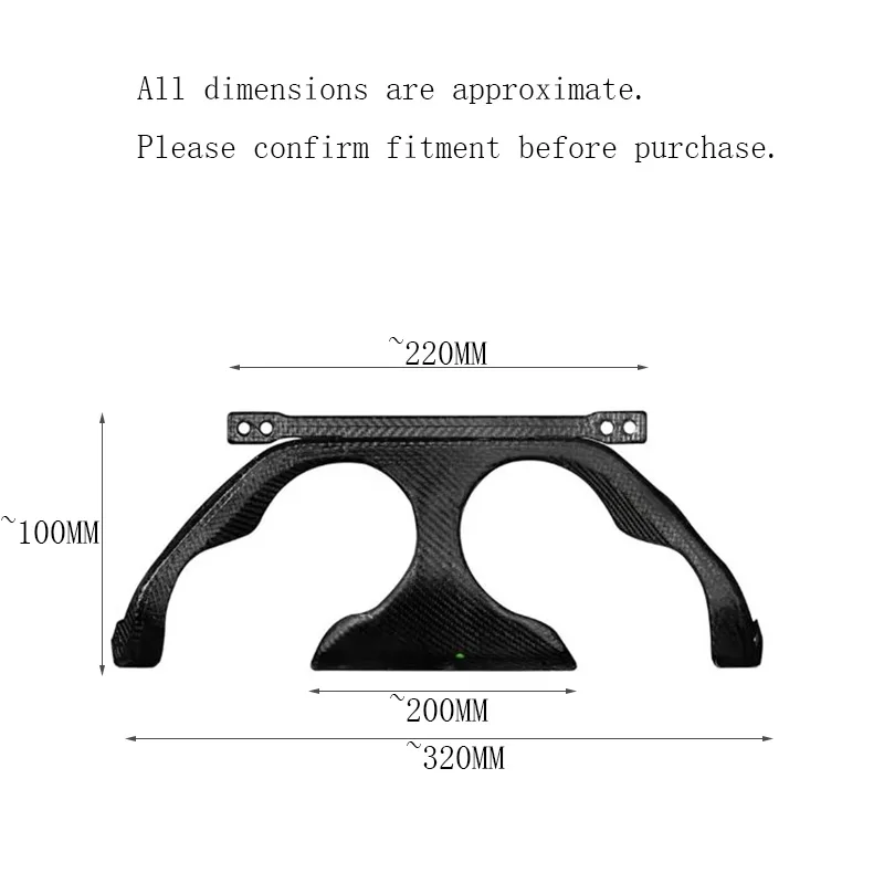 For BMW M2 G87 Coupe 2023-IN MP Style Real Dry Carbon Fiber Rear Diffuser Middle Plate Car Bumper Exterior Parts 1Pcs view 5