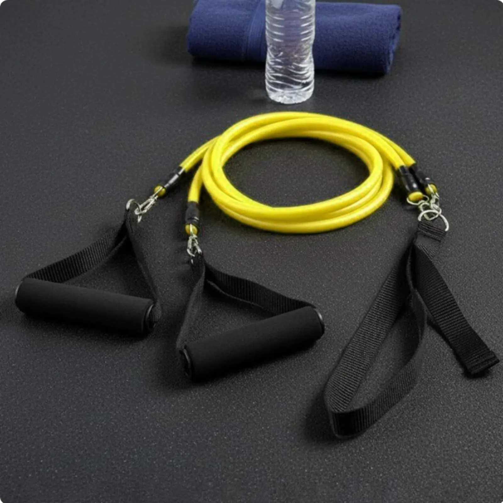 

Dryland Aquatic Instructor Portable Aquatic Stroke Training Cord Swimming Tension Band Comfortable Foam Handles Dryland Cord