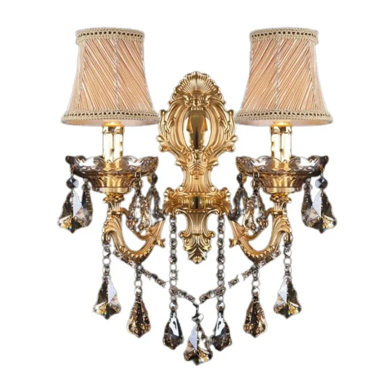 

Crystal Wall Sconce Light Candle Chandelier Staircase Bedroom Bedside Mirror Lamp Decorative Illumination
