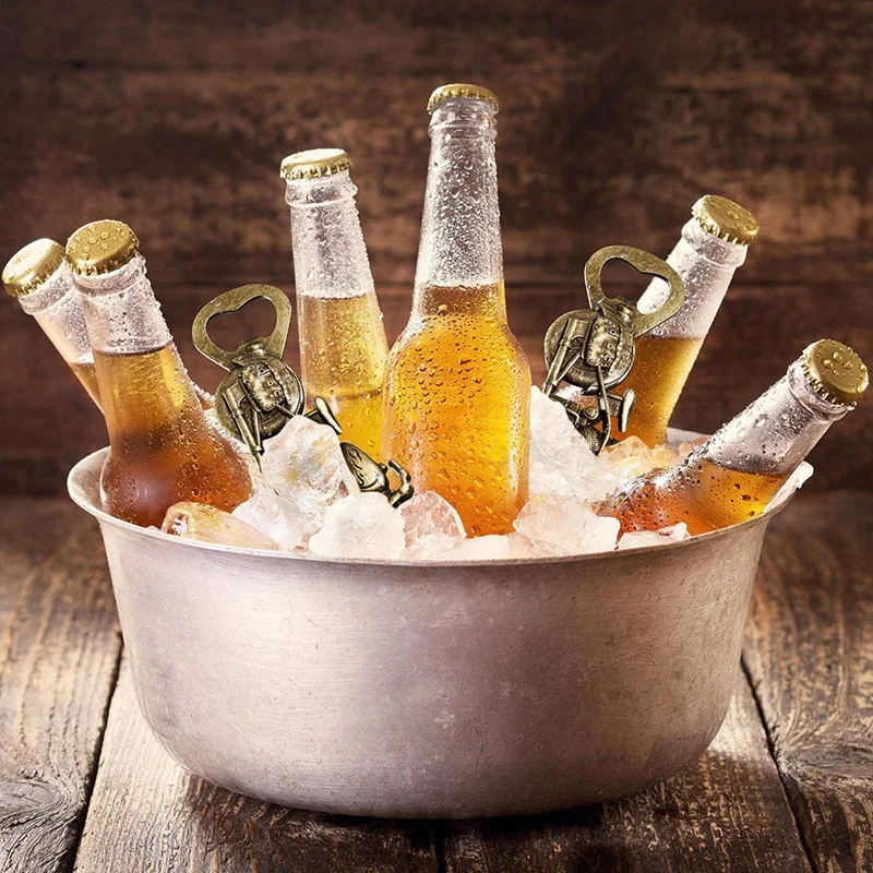 Металлическая открывалка для пива, веселая металлическая открывалка для пива, винтажные мотоциклетные подарки для мужчин на День отца (3 шт.)