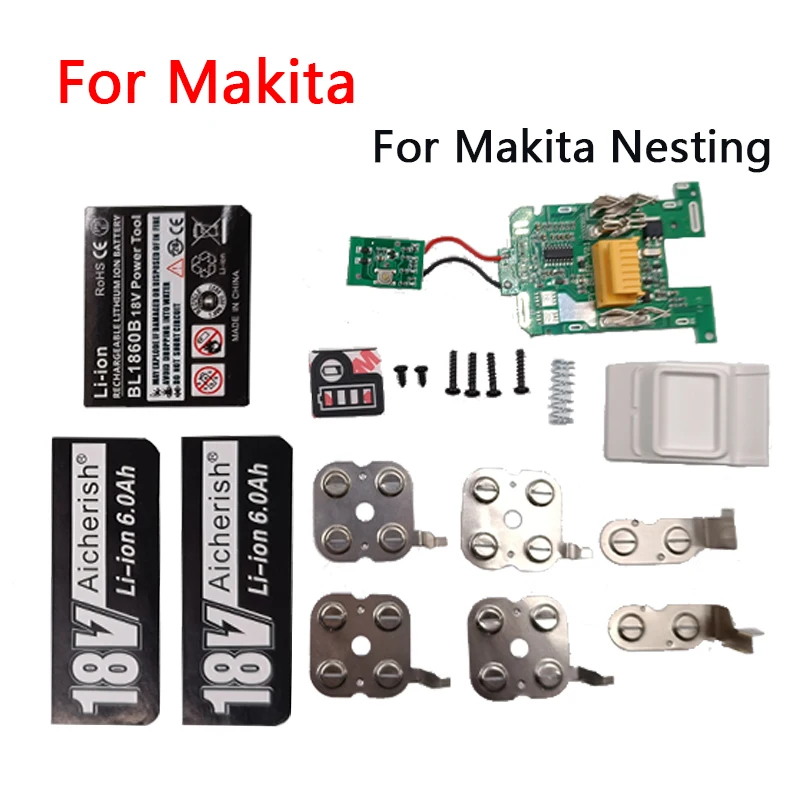 

New Original 18V 6000mAh For Makita Nesting Plastic Case Detection Board,For Li-ion Battery BL1830 BL1840 BL1850 BL 1860 Etc