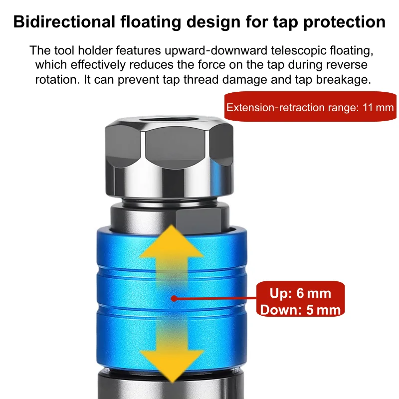 Straight Shank Tool Holder C20 C25 C32 VER ER16 ER20 ER25 ER32 VER16 VER20 VER25 VER32 Retractable Tapping Floating Tool Holder