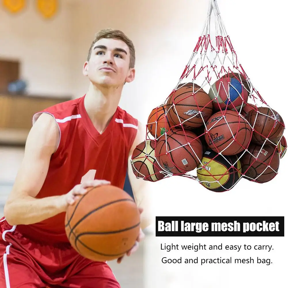 

Balls Carry Net Bag Holds 10 Balls Outdoor Sporting Soccer Net Sports Ball Mesh Net for Basketball Volleyball Football Soccer