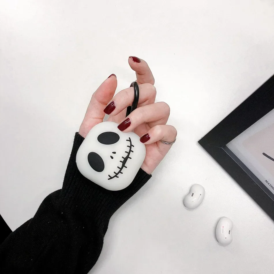 Luminous Cartoon Case for Samsung Galaxy Buds Live /Buds Pro Case Funny Anti-fall Silicone Earphone Case for Galaxy Buds2 Cover